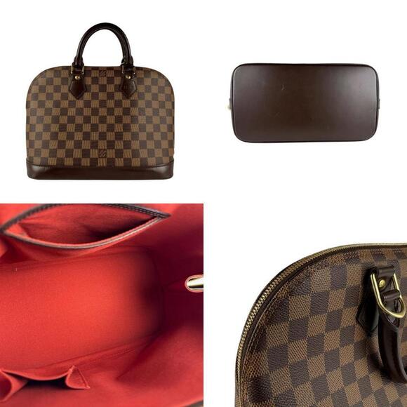 LOUIS VUITTON Brown Damier Canvas Alma Bag - Picture 3 of 5